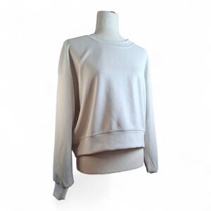 lululemon athletica Perfectly Oversized Cropped Crew Light Gray
